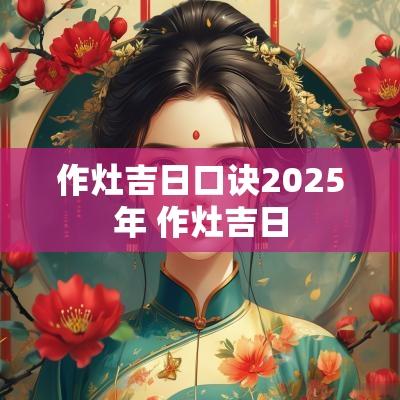 作灶吉日口诀2025年 作灶吉日