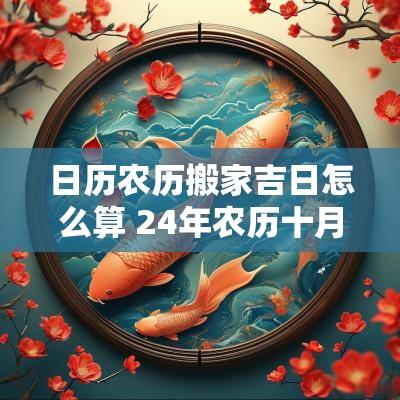 日历农历搬家吉日怎么算 24年农历十月搬家吉日