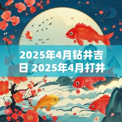 2025年4月钻井吉日 2025年4月打井吉日表