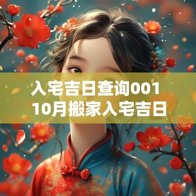 入宅吉日查询001 10月搬家入宅吉日