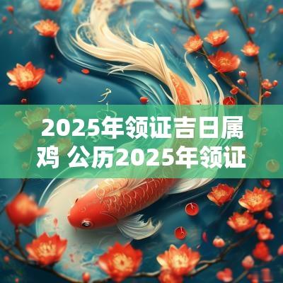 2025年领证吉日属鸡 公历2025年领证的吉日