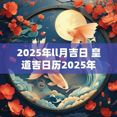 2025年ll月吉日 皇道吉日历2025年