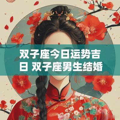 双子座今日运势吉日 双子座男生结婚吉日