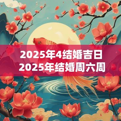 2025年4结婚吉日 2025年结婚周六周日吉日一览表