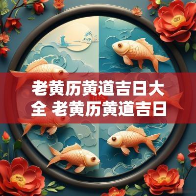 老黄历黄道吉日大全 老黄历黄道吉日查询表