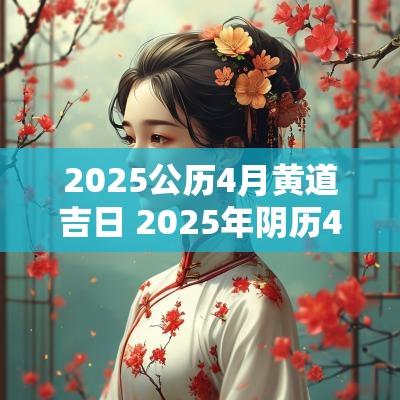 2025公历4月黄道吉日 2025年阴历4月份黄道吉日