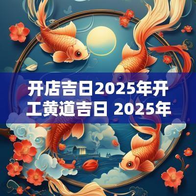 开店吉日2025年开工黄道吉日 2025年开工吉日大全最新