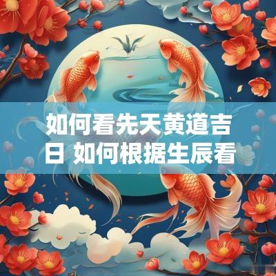 如何看先天黄道吉日 如何根据生辰看吉日