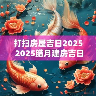 打扫房屋吉日2025 2025腊月建房吉日