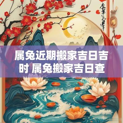 属兔近期搬家吉日吉时 属兔搬家吉日查询2025年