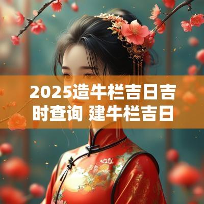 2025造牛栏吉日吉时查询 建牛栏吉日