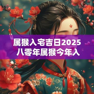 属猴入宅吉日2025 八零年属猴今年入宅吉日