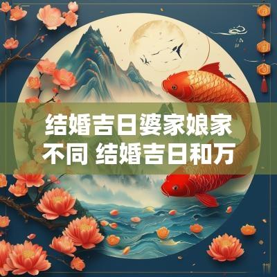 结婚吉日婆家娘家不同 结婚吉日和万年历不一致