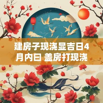 建房子现浇显吉日4月内曰 盖房打现浇需要看吉日吗