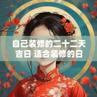 自己装修的二十二天吉日 适合装修的日子农历