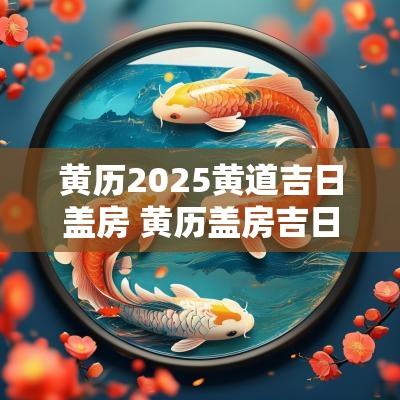 黄历2025黄道吉日盖房 黄历盖房吉日