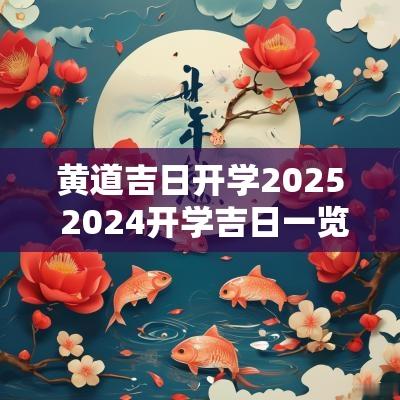 黄道吉日开学2025 2025开学吉日一览表