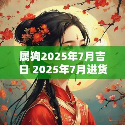 属狗2025年7月吉日 2025年7月进货吉日