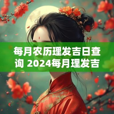 每月农历理发吉日查询 2025每月理发吉日农历