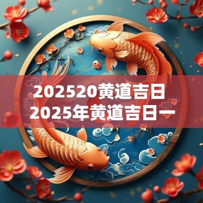 202520黄道吉日 2025年黄道吉日一览表大全