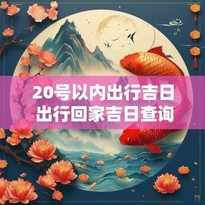 20号以内出行吉日 出行回家吉日查询大全