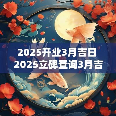 2025开业3月吉日 2025立碑查询3月吉日