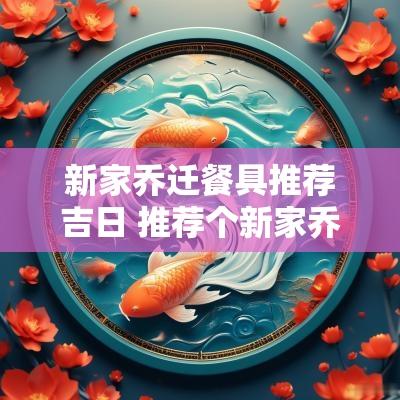 新家乔迁餐具推荐吉日 推荐个新家乔迁餐具套装