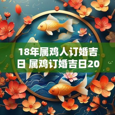 18年属鸡人订婚吉日 属鸡订婚吉日2025一览表