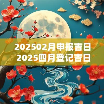 202502月申报吉日 2025四月登记吉日