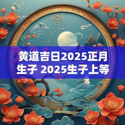 黄道吉日2025正月生子 2025生子上等吉日