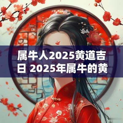 属牛人2025黄道吉日 2025年属牛的黄道吉日