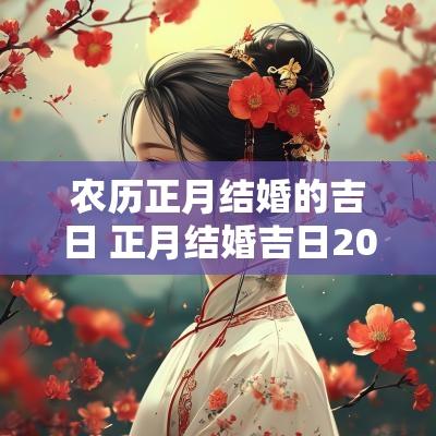 农历正月结婚的吉日 正月结婚吉日2025