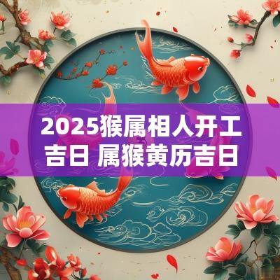 2025猴属相人开工吉日 属猴黄历吉日查询2025