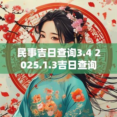 民事吉日查询3.4 2025.1.3吉日查询