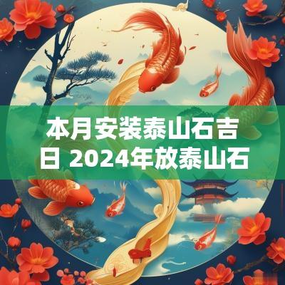 本月安装泰山石吉日 2025年放泰山石吉日