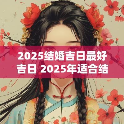 2025结婚吉日最好吉日 2025年适合结婚吉日是哪一天