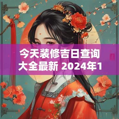 今天装修吉日查询大全最新 2025年11月装修吉日