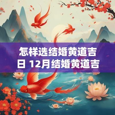 怎样选结婚黄道吉日 12月结婚黄道吉日