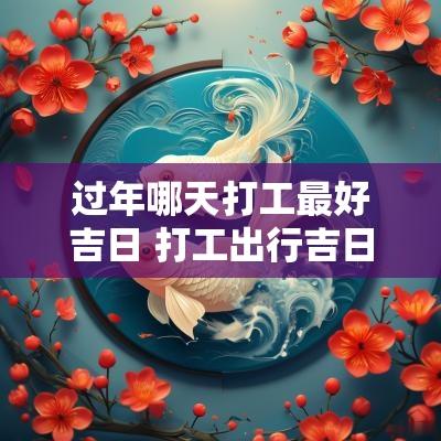过年哪天打工最好吉日 打工出行吉日2025年