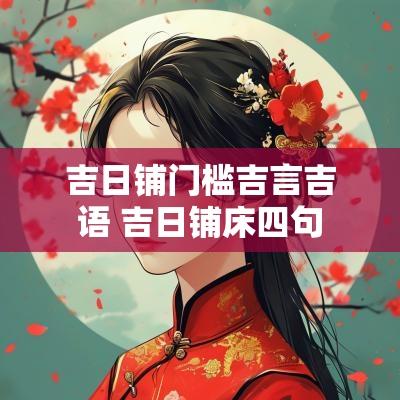 吉日铺门槛吉言吉语 吉日铺床四句