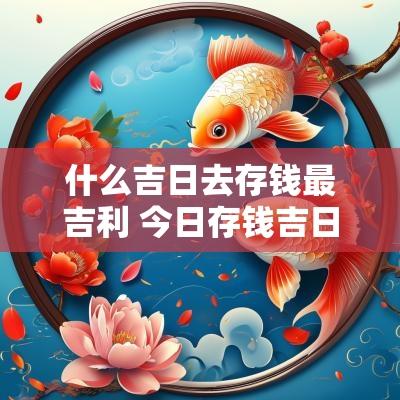 什么吉日去存钱最吉利 今日存钱吉日吉时查询