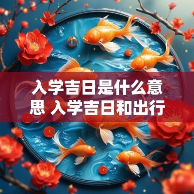 入学吉日是什么意思 入学吉日和出行吉日