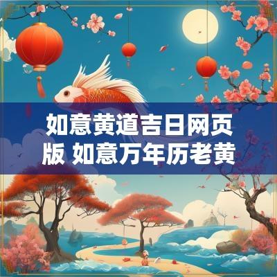 如意黄道吉日网页版 如意万年历老黄历