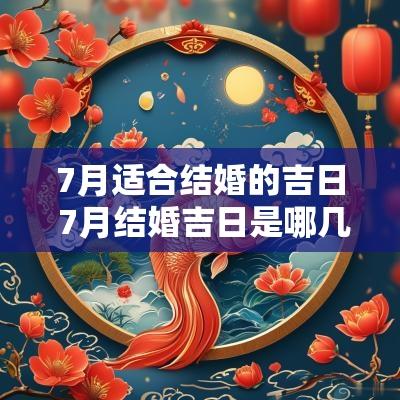 7月适合结婚的吉日 7月结婚吉日是哪几天
