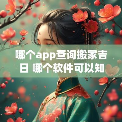 哪个app查询搬家吉日 哪个软件可以知道哪天适宜搬家