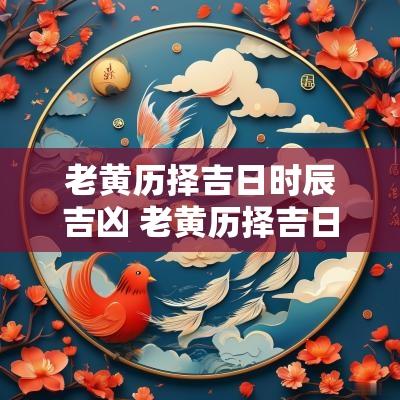 老黄历择吉日时辰吉凶 老黄历择吉日时辰宜忌什么意思
