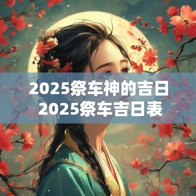 2025祭车神的吉日 2025祭车吉日表