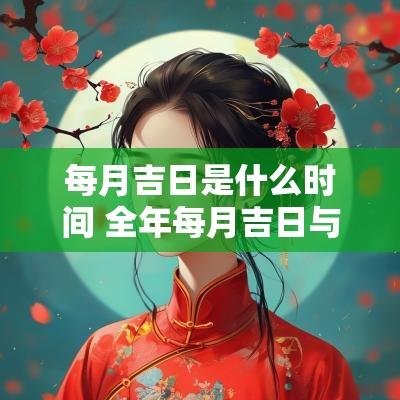 每月吉日是什么时间 全年每月吉日与凶日表