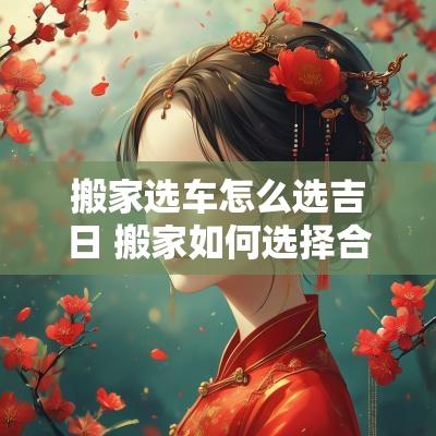 搬家选车怎么选吉日 搬家如何选择合适的车型