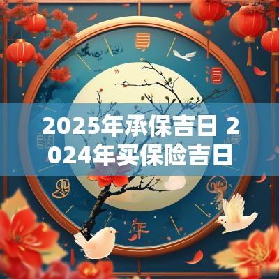 2025年承保吉日 2025年买保险吉日